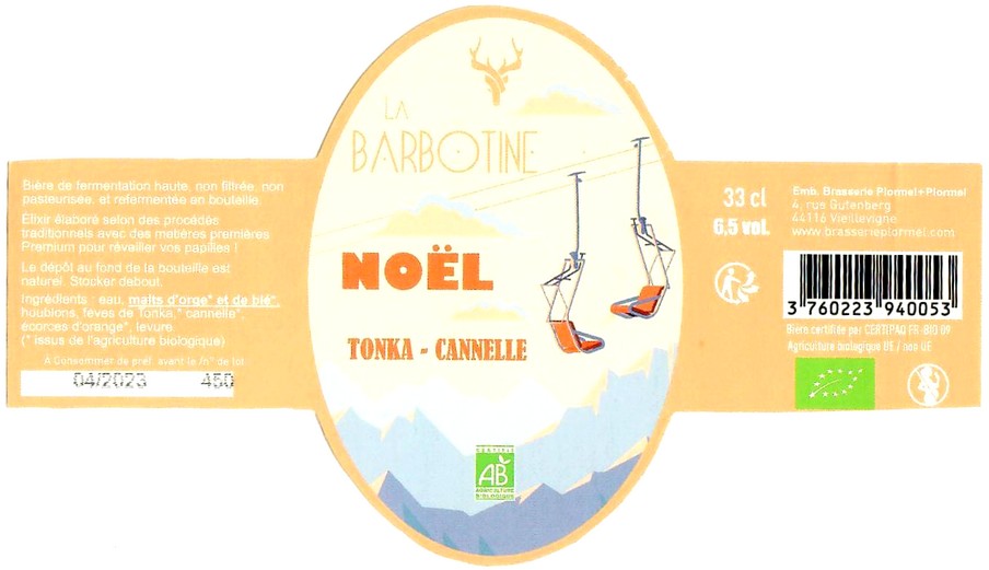 Etiquette BRASSERIE PLORMEL 44 01