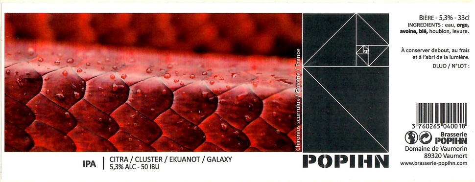 Etiquette BRASSERIE POHPIN 15