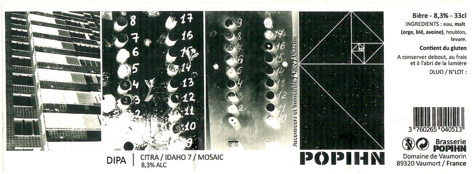 Etiquette BRASSERIE POHPIN 20