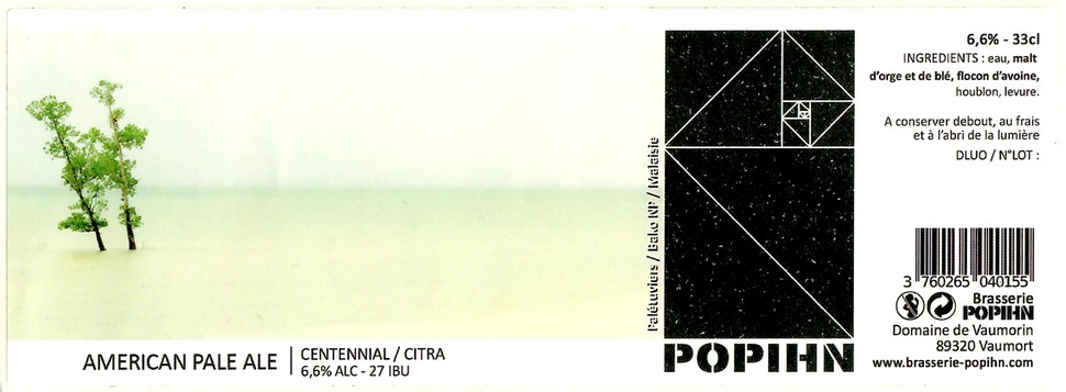 Etiquette BRASSERIE POHPIN 21