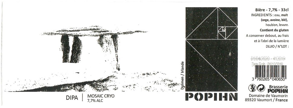 Etiquette BRASSERIE POHPIN 48