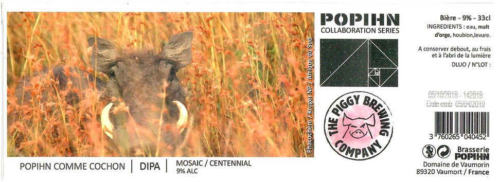 Etiquette BRASSERIE POHPIN 52