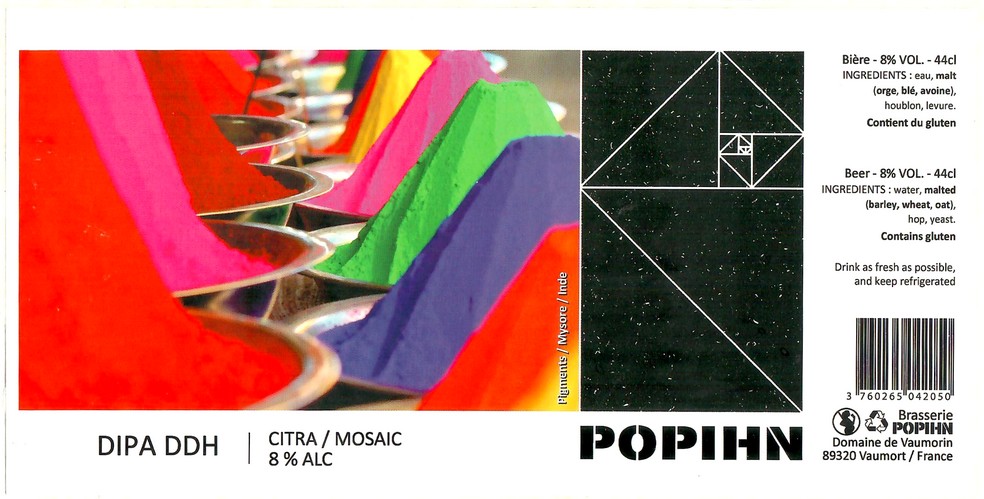 Etiquette BRASSERIE POHPIN 62