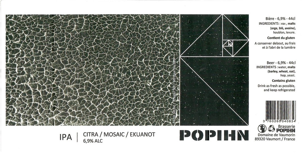 Etiquette BRASSERIE POHPIN 63