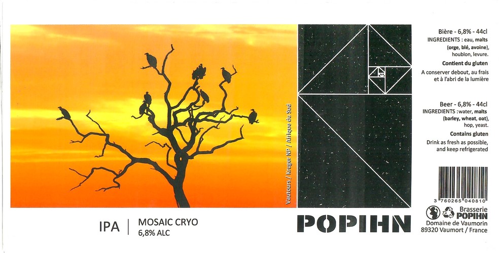 Etiquette BRASSERIE POHPIN 64