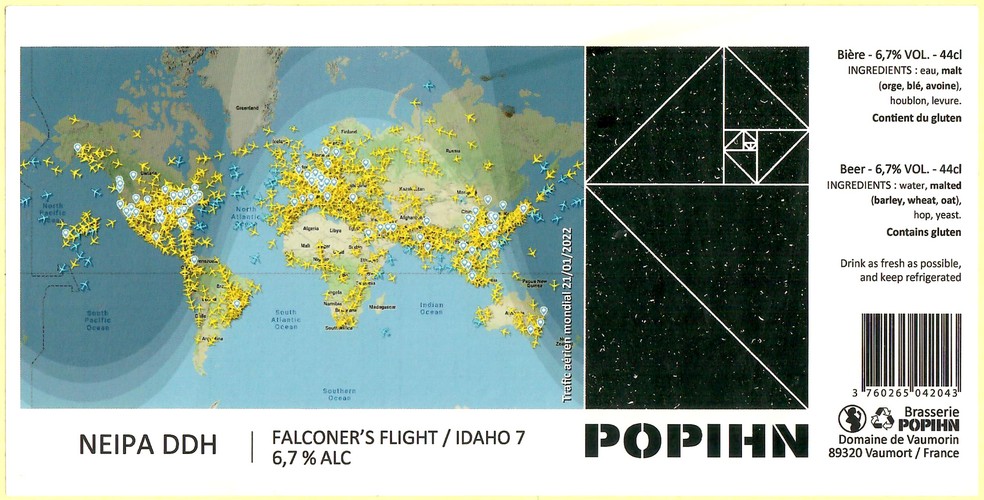 Etiquette BRASSERIE POHPIN 68