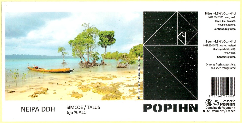 Etiquette BRASSERIE POHPIN 71