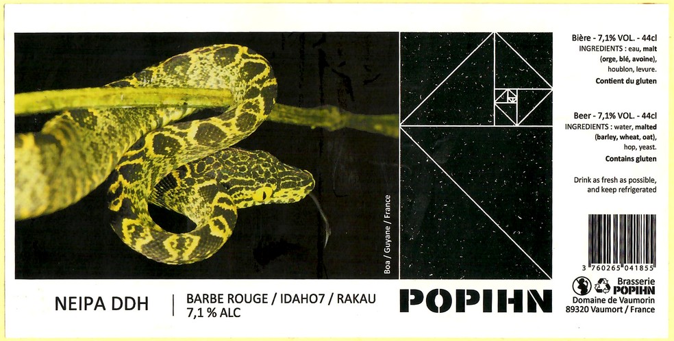 Etiquette BRASSERIE POHPIN 76