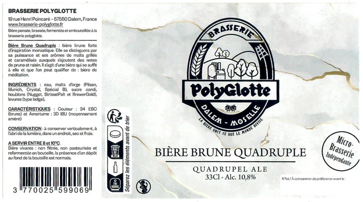 Etiquette BRASSERIE POLYGLOTTE 08