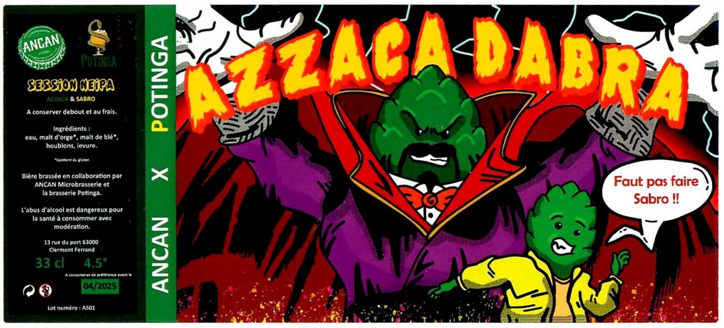 Etiquette BRASSERIE POTINGA 05