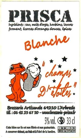 Etiquette BRASSERIE PRISCA 08