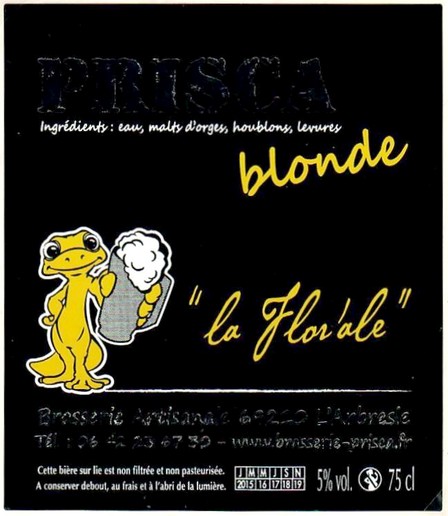 Etiquette BRASSERIE PRISCA 11
