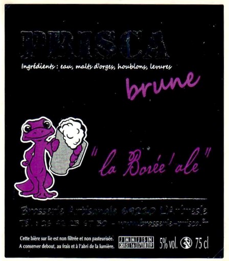 Etiquette BRASSERIE PRISCA 12
