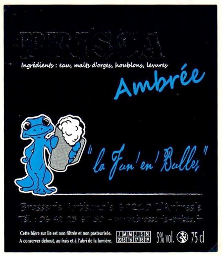 Etiquette BRASSERIE PRISCA 13