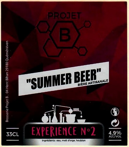 etiquette BRASSERIE PROJET B 01