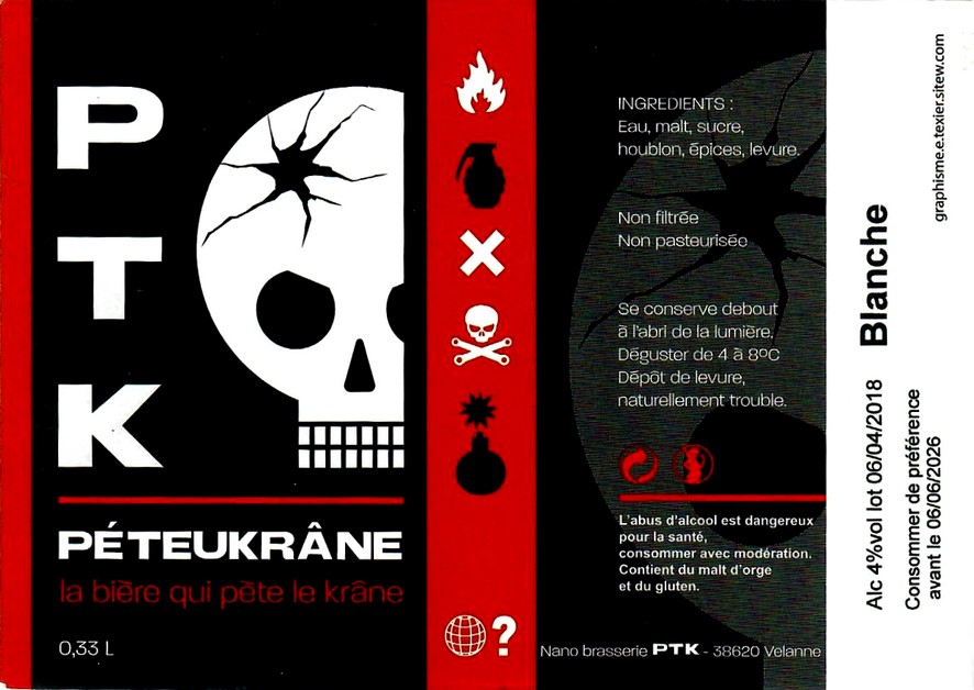 etiquette BRASSERIE PTK 05