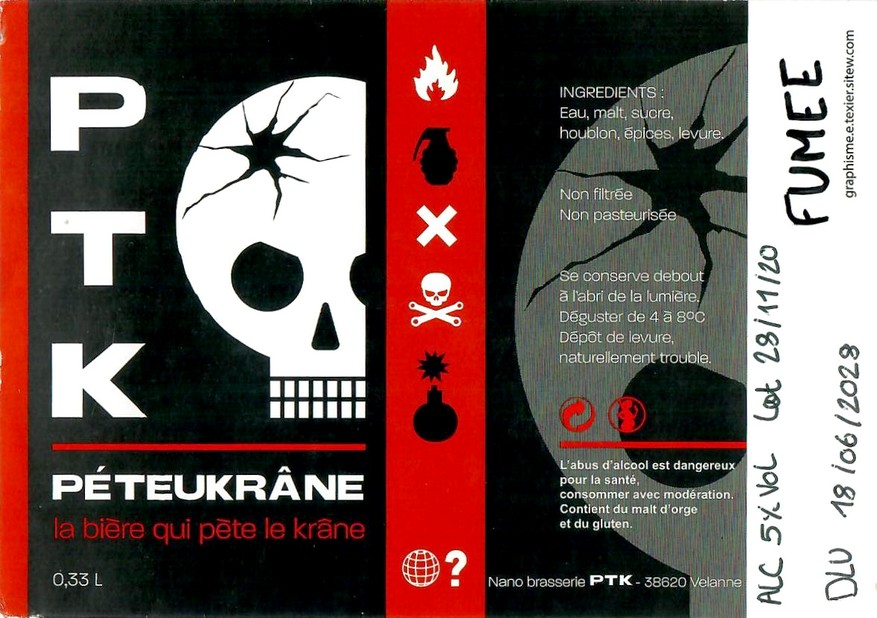 Etiquette BRASSERIE PTK 06