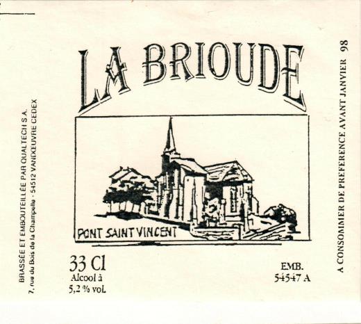etiquette BRASSERIE QUALTECH 65