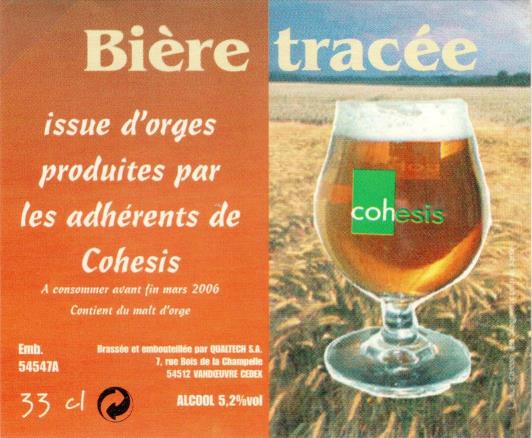 etiquette BRASSERIE QUALTECH 89