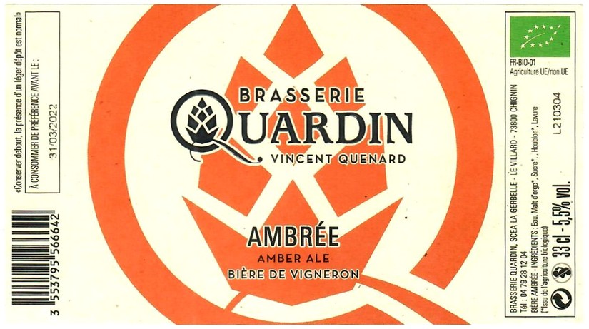 Etiquette BRASSERIE QUARDIN 02