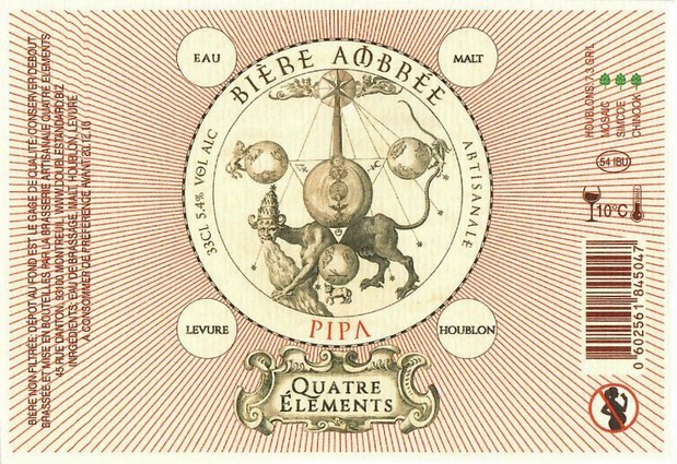 Etiquette BRASSERIE QUATRE ELEMENTS  01