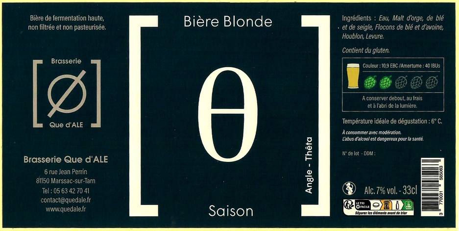 Etiquette BRASSERIE QUE D'ALE 02
