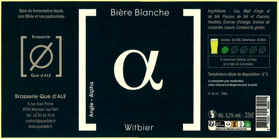 Etiquette BRASSERIE QUE D'ALE 08