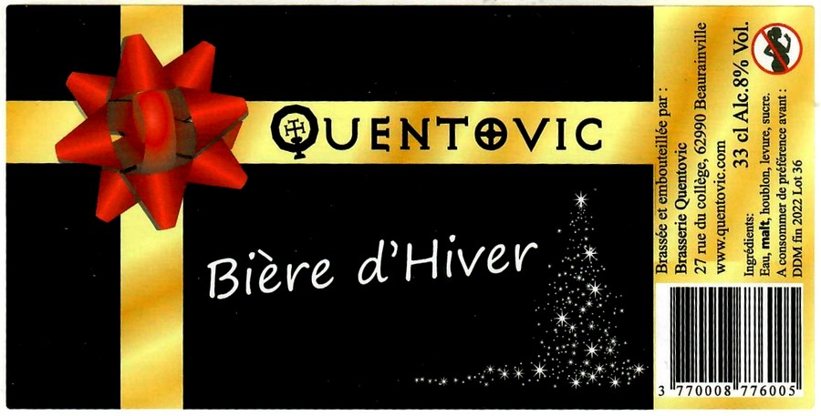 Etiquette BRASSERIE QUENTOVIC 02