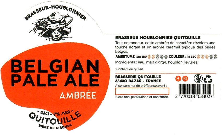 etiquette BRASSERIE QUITOUILLE 01