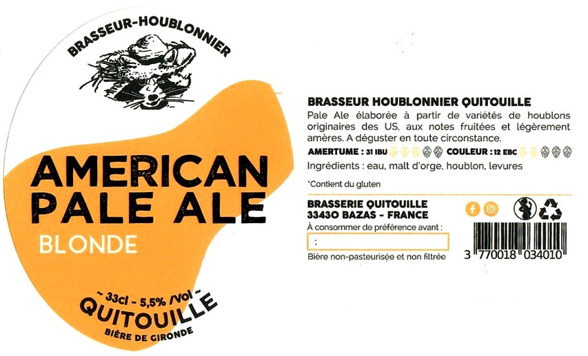 etiquette BRASSERIE QUITOUILLE 03