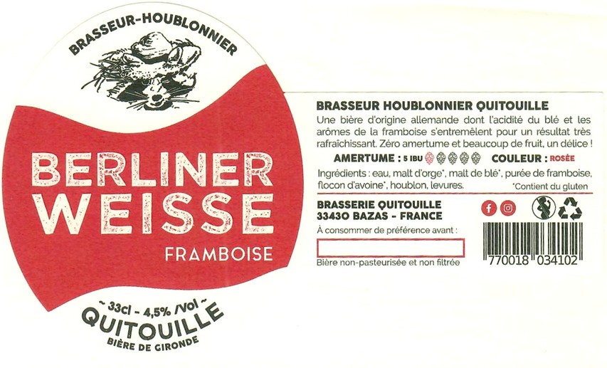 Etiquette BRASSERIE QUITOUILLE 09