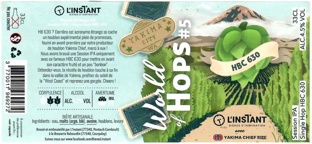 Etiquette BRASSERIE RABOURDIN 01