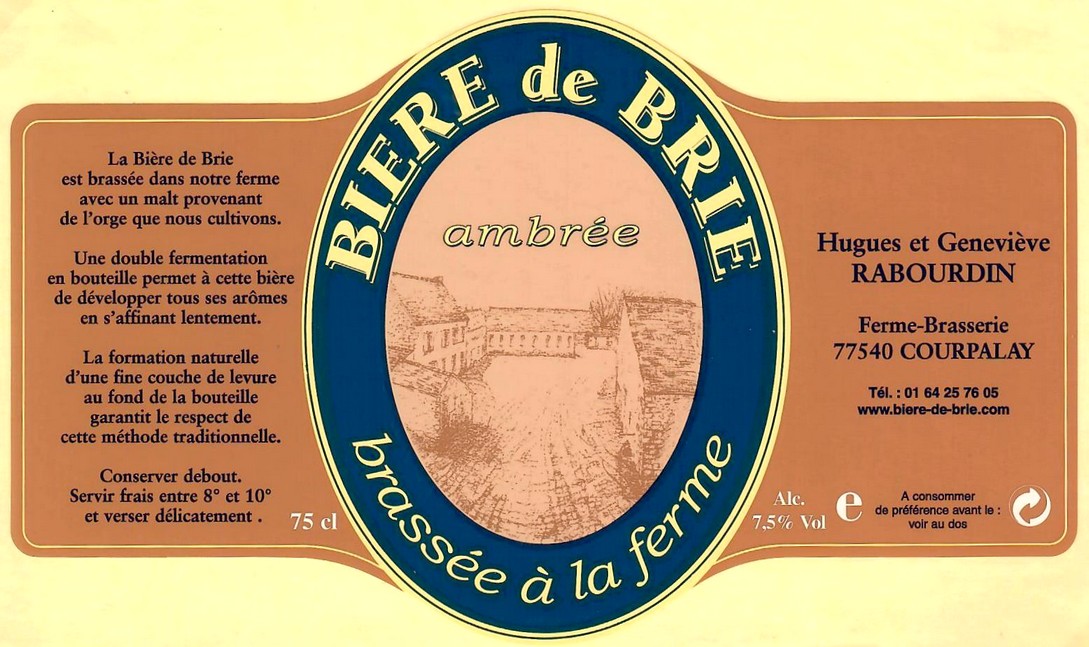 Etiquette BRASSERIE RABOURDIN 03