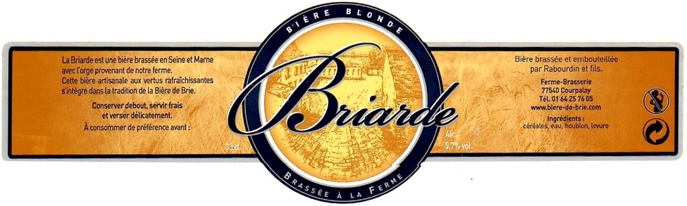 Etiquette BRASSERIE RABOURDIN 04