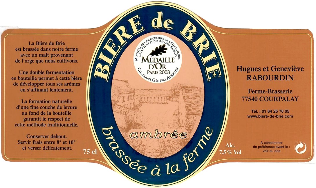 Etiquette BRASSERIE RABOURDIN 05