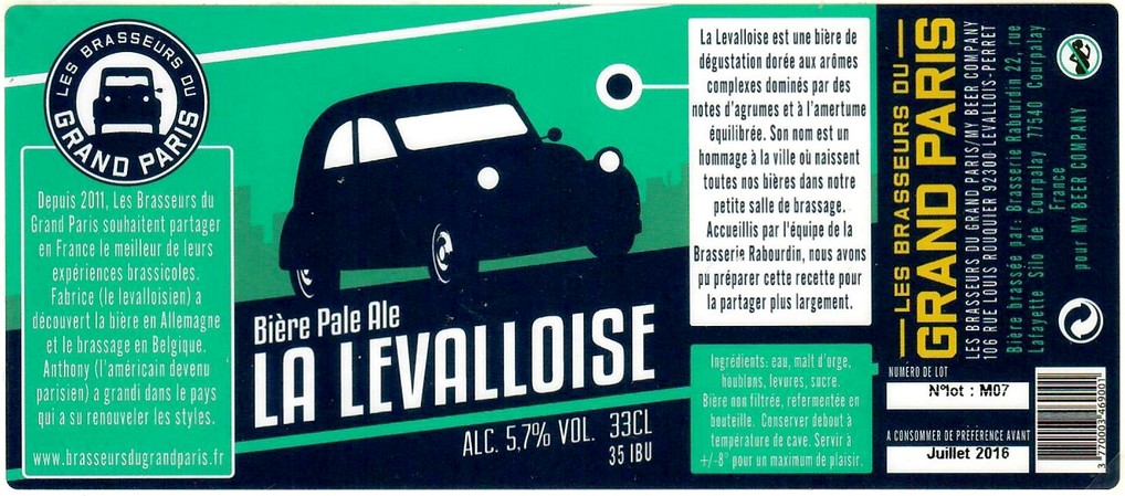 Etiquette BRASSERIE RABOURDIN 31