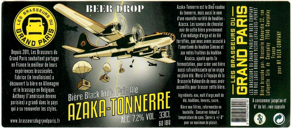 Etiquette BRASSERIE RABOURDIN 34