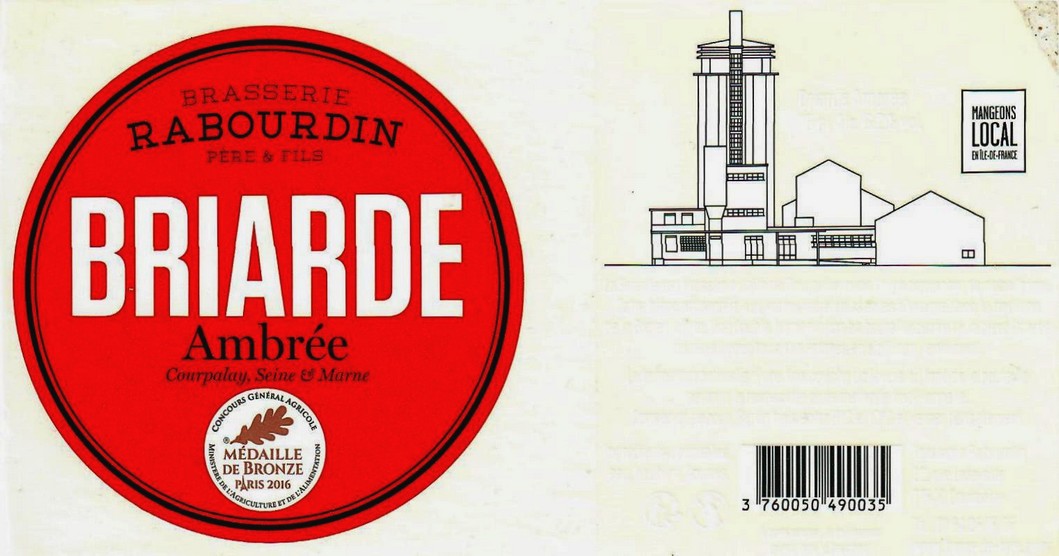 Etiquette BRASSERIE RABOURDIN 37