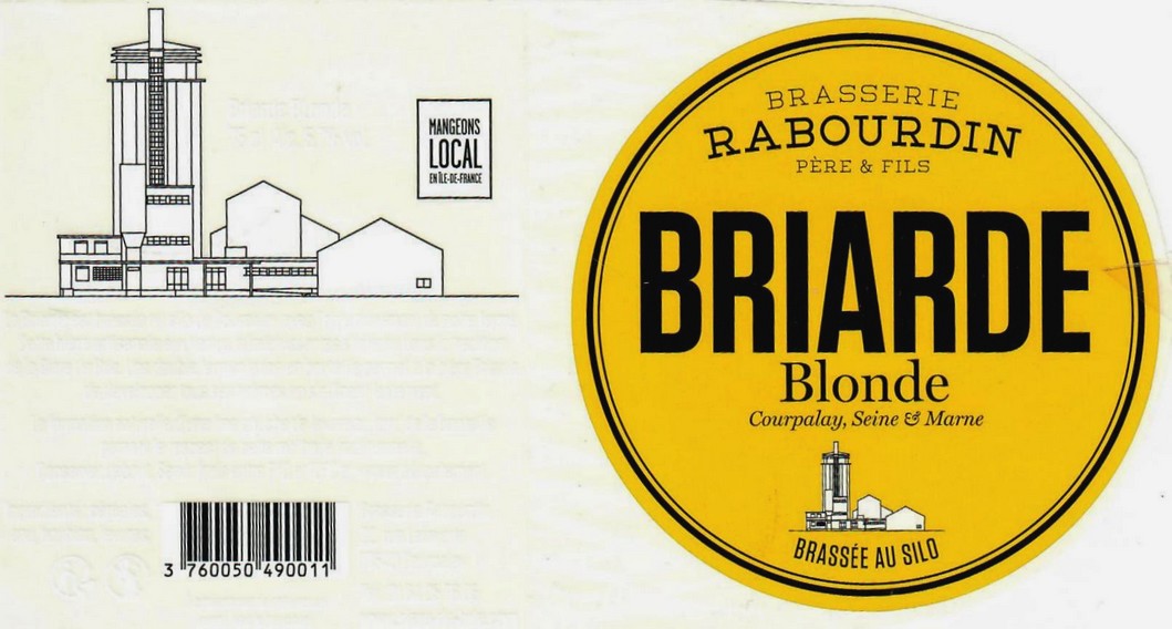 Etiquette BRASSERIE RABOURDIN 38