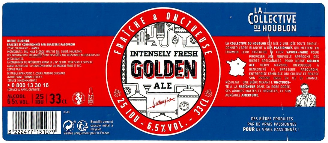 Etiquette BRASSERIE RABOURDIN 47