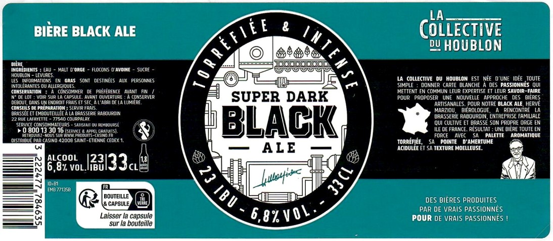 Etiquette BRASSERIE RABOURDIN 78