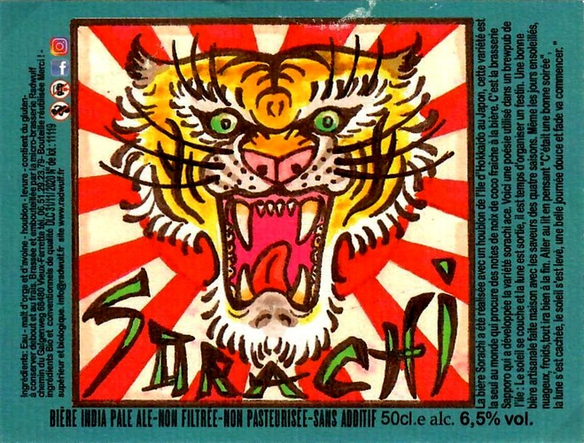 etiquette BRASSERIE RADWULF 21