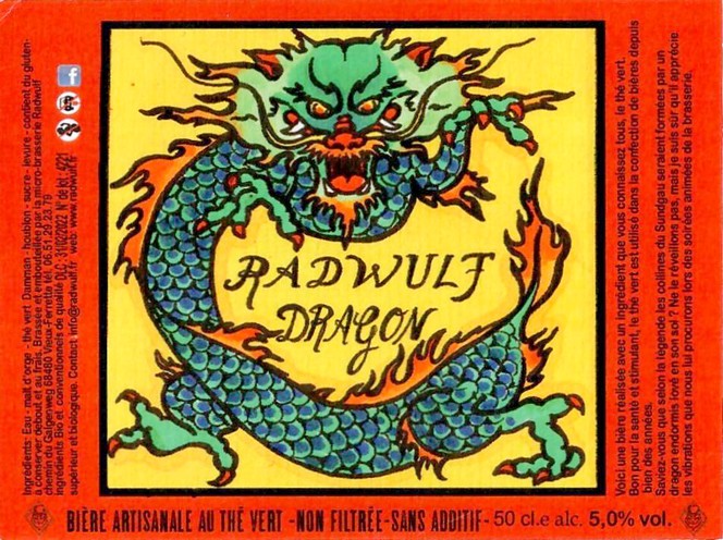 Etiquette BRASSERIE RADWULF 52