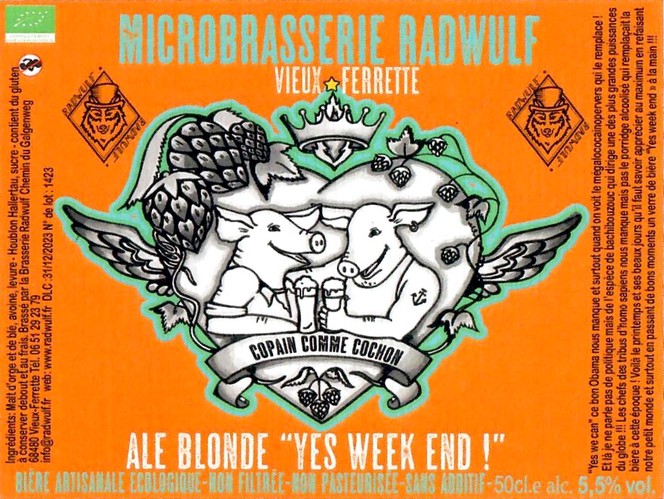 Etiquette BRASSERIE RADWULF 53