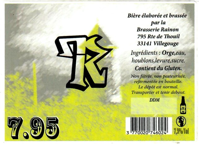 etiquette BRASSERIE RAINON 03