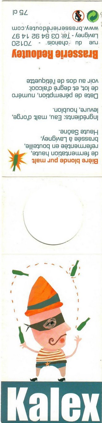 Etiquette BRASSERIE REDOUTEY 01