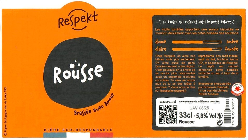 Etiquette BRASSERIE RESPEKT 08