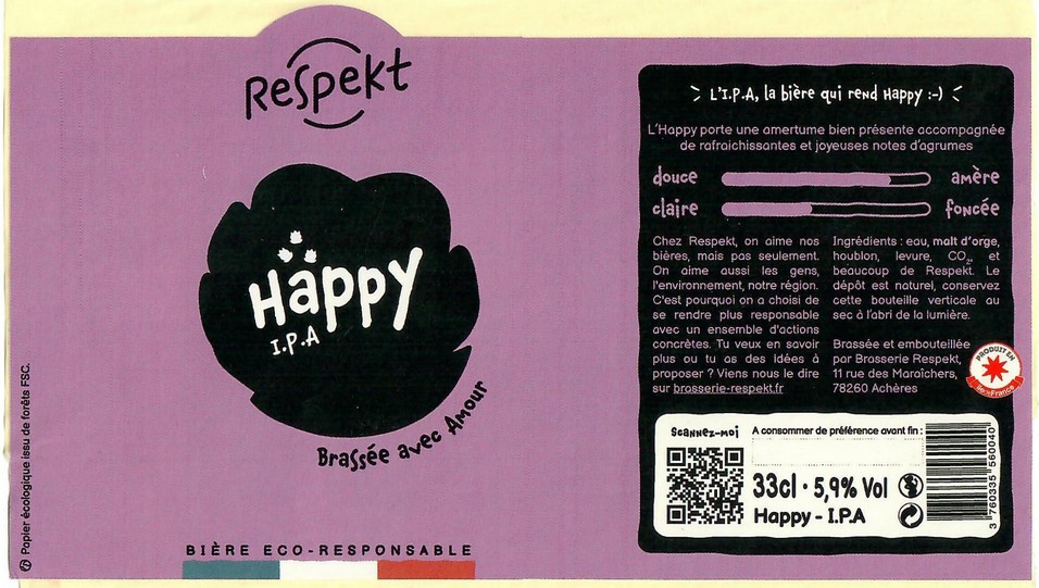 Etiquette BRASSERIE RESPEKT 09