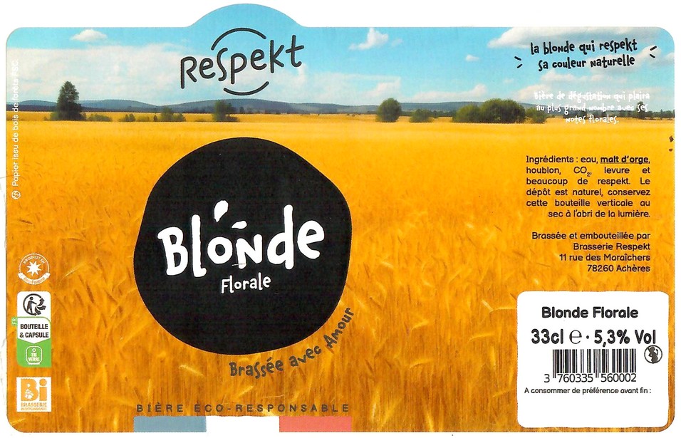 Etiquette BRASSERIE RESPEKT 20