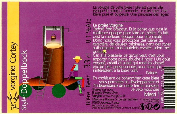 Etiquette BRASSERIE RIVIERE D'AIN 02